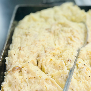 Half Pan Garlic Whipped Potatoes