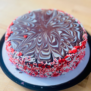 6" Chocolate Decadence Cake with Christmas's sprinkles