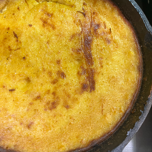 Half pan Scalloped Corn Casserole